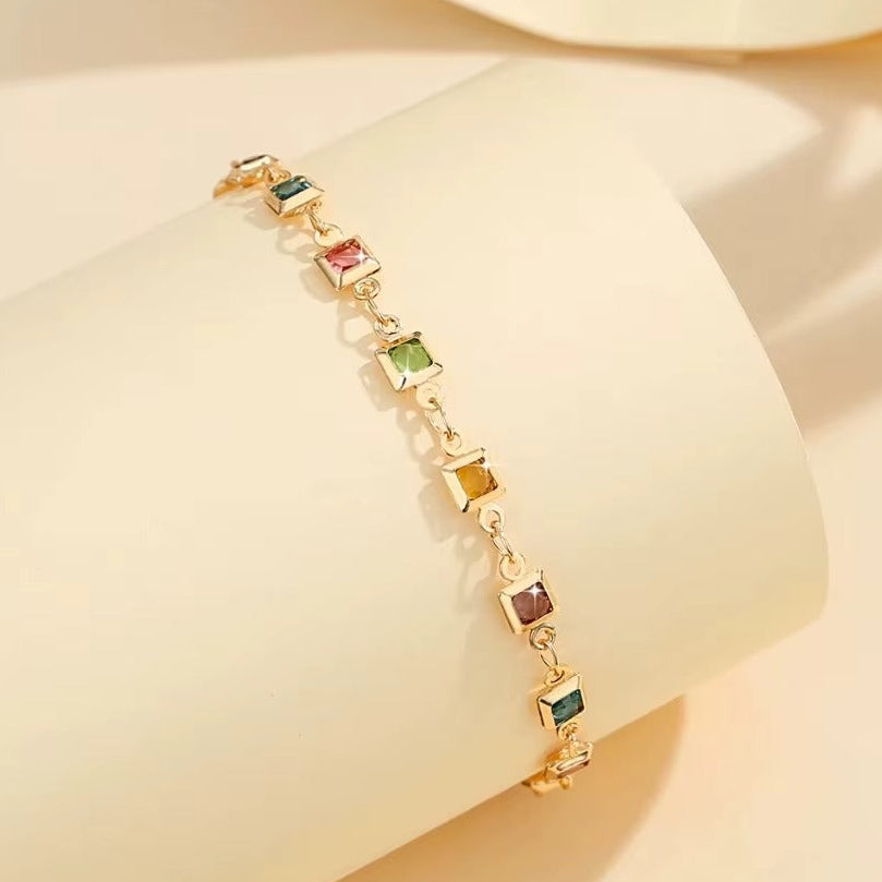 18K Gold Plated Spectrum Shine Bracelet
