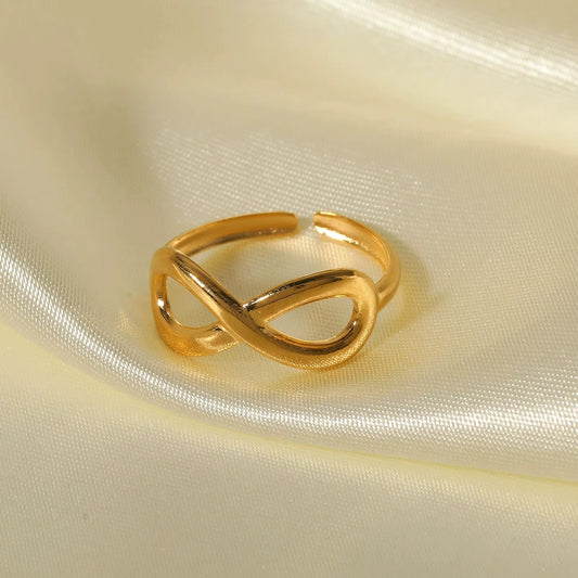 Infinite Symbol Open Finger Ring