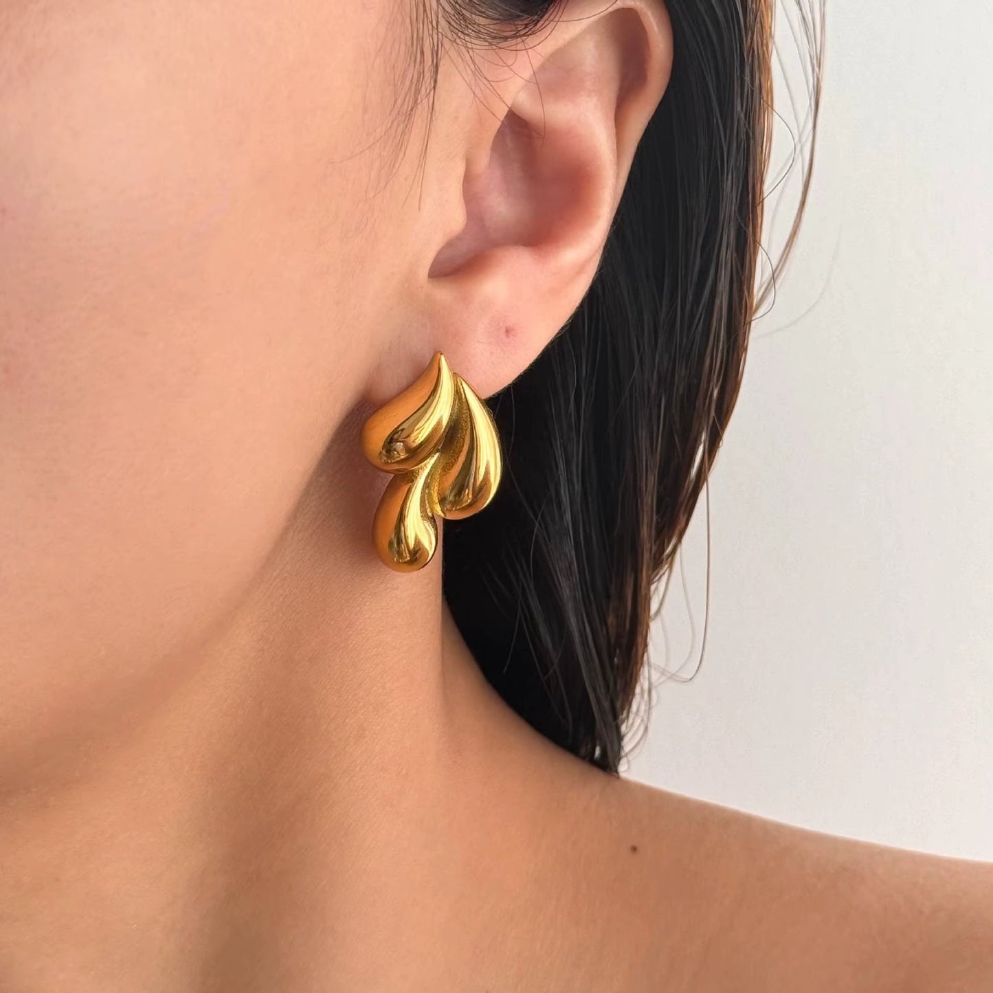 Triple Water Drop Earrings