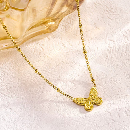 18k Gold Plated Charm Dainty Stainless Necklace