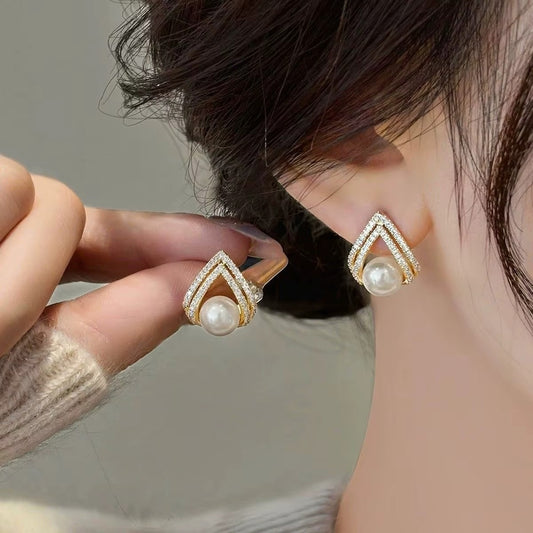 Pearl Ear Studs Korean Earring