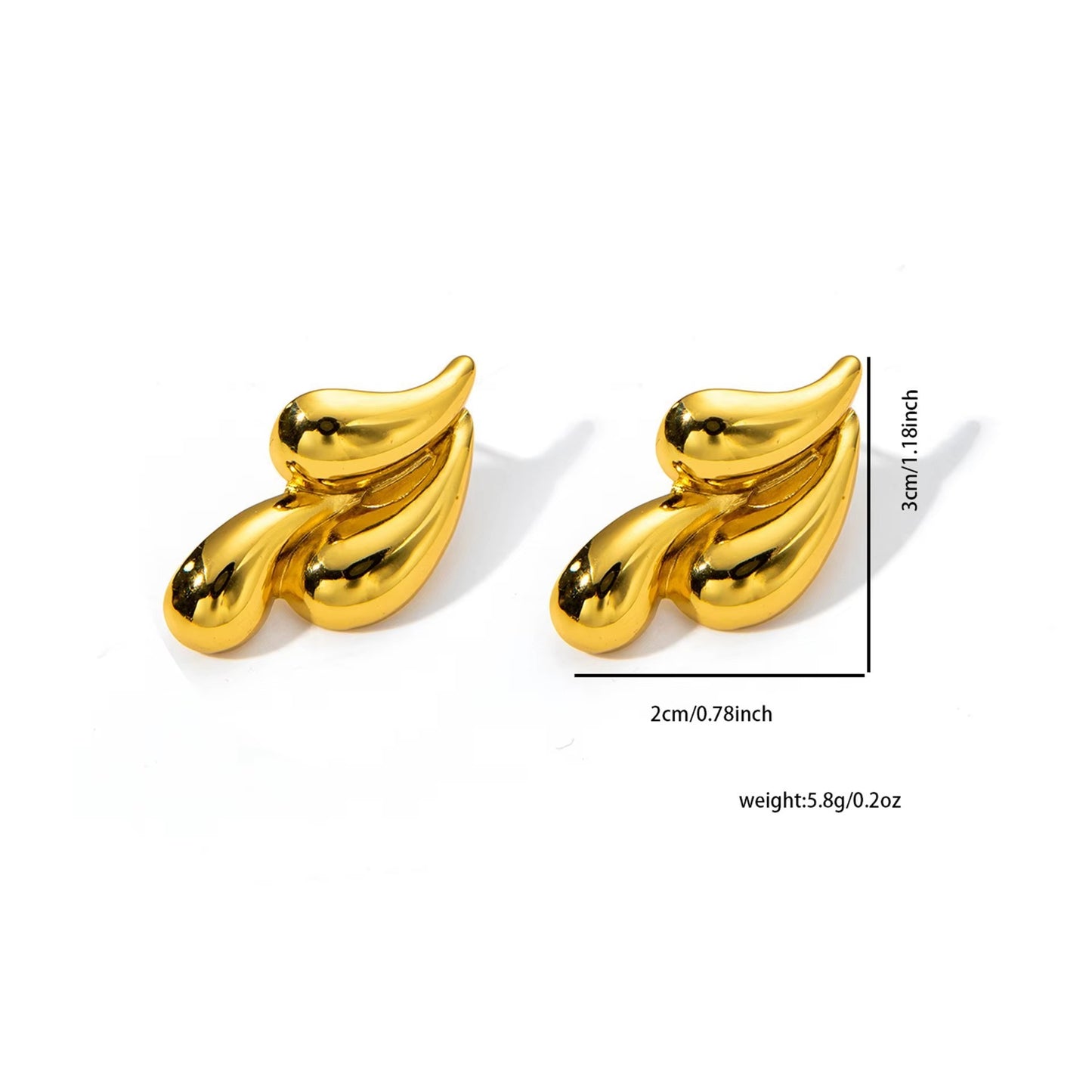 Triple Water Drop Earrings