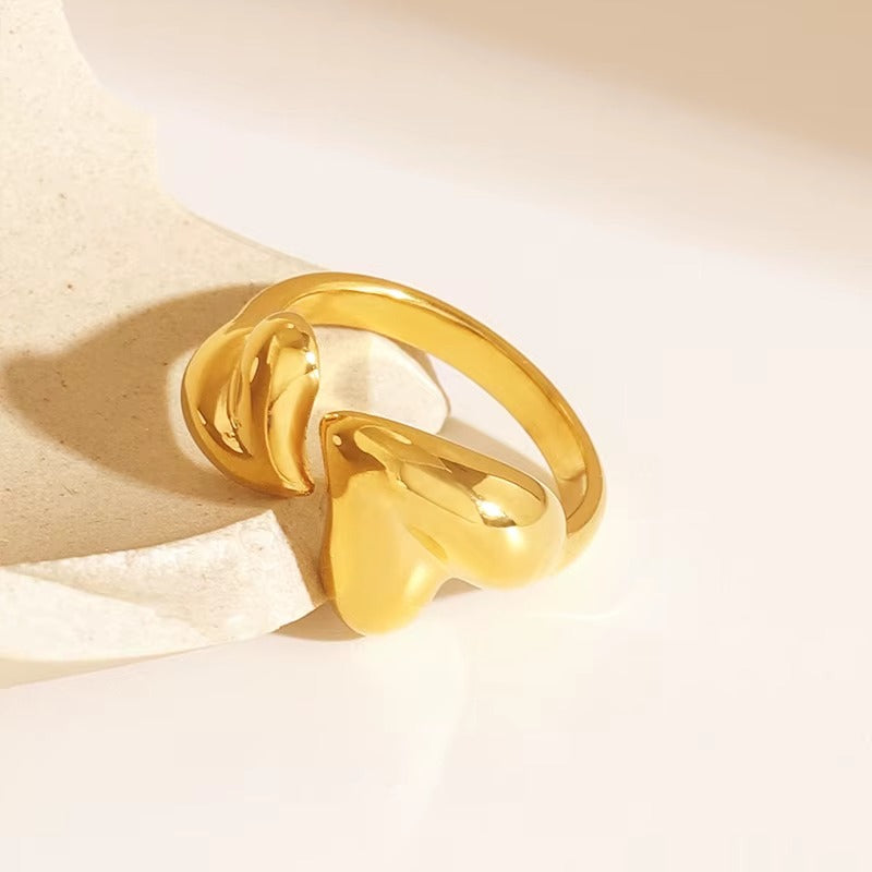 18K Gold Plated Heart Ring