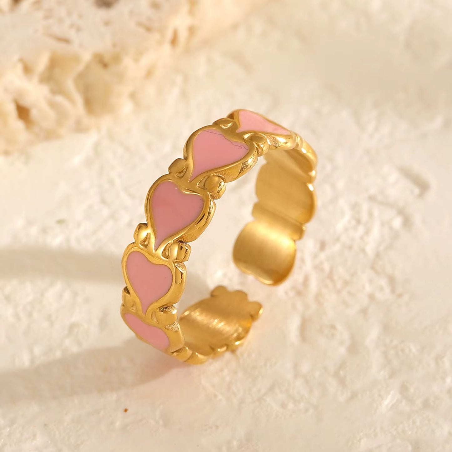Luxury Polished Stainless Steel Finger Ring