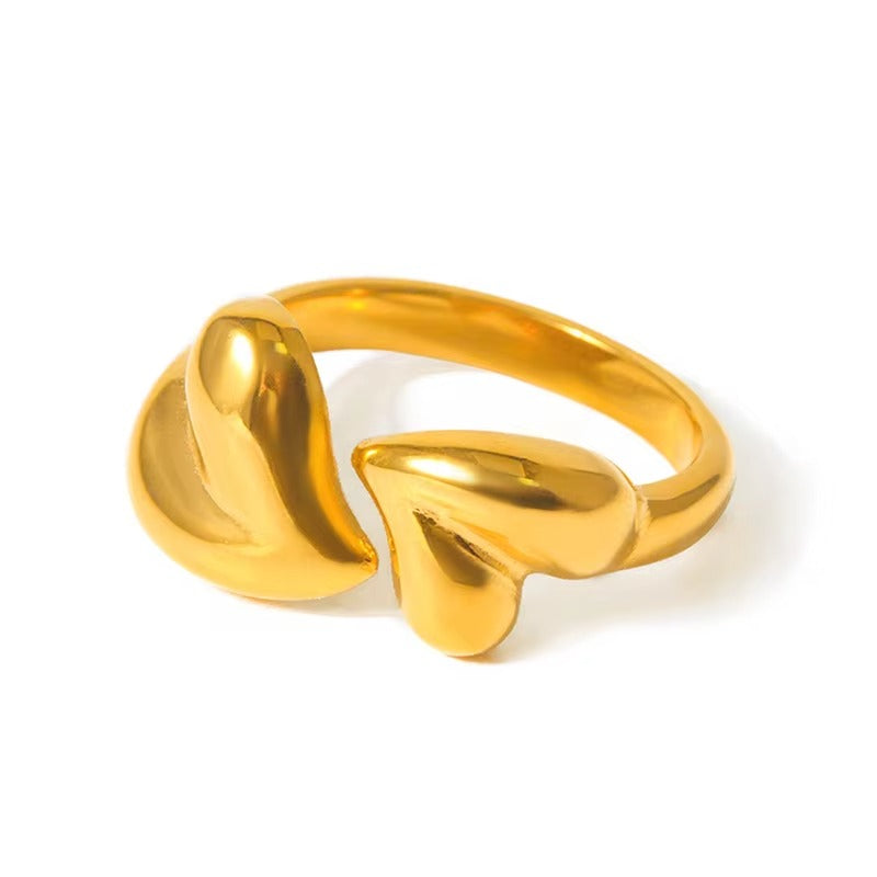 18K Gold Plated Heart Ring
