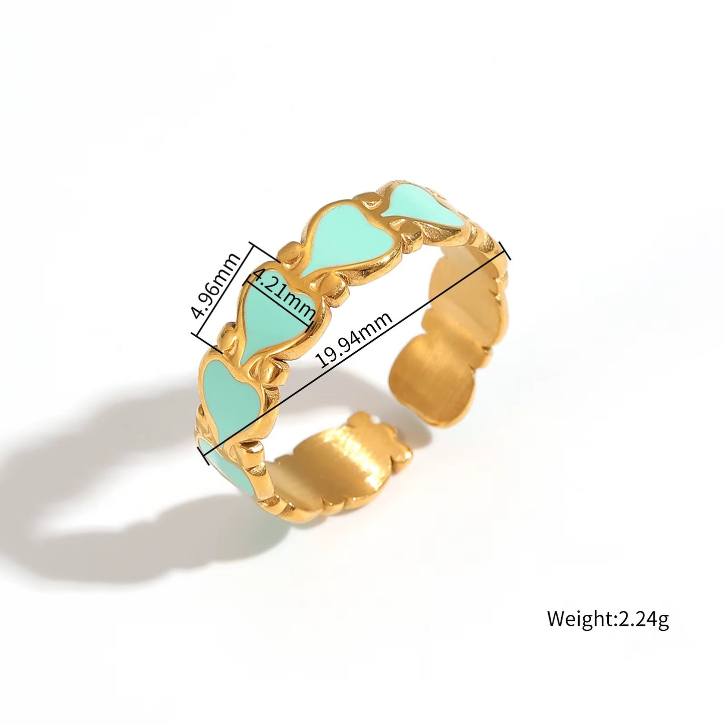 Luxury Polished Stainless Steel Finger Ring
