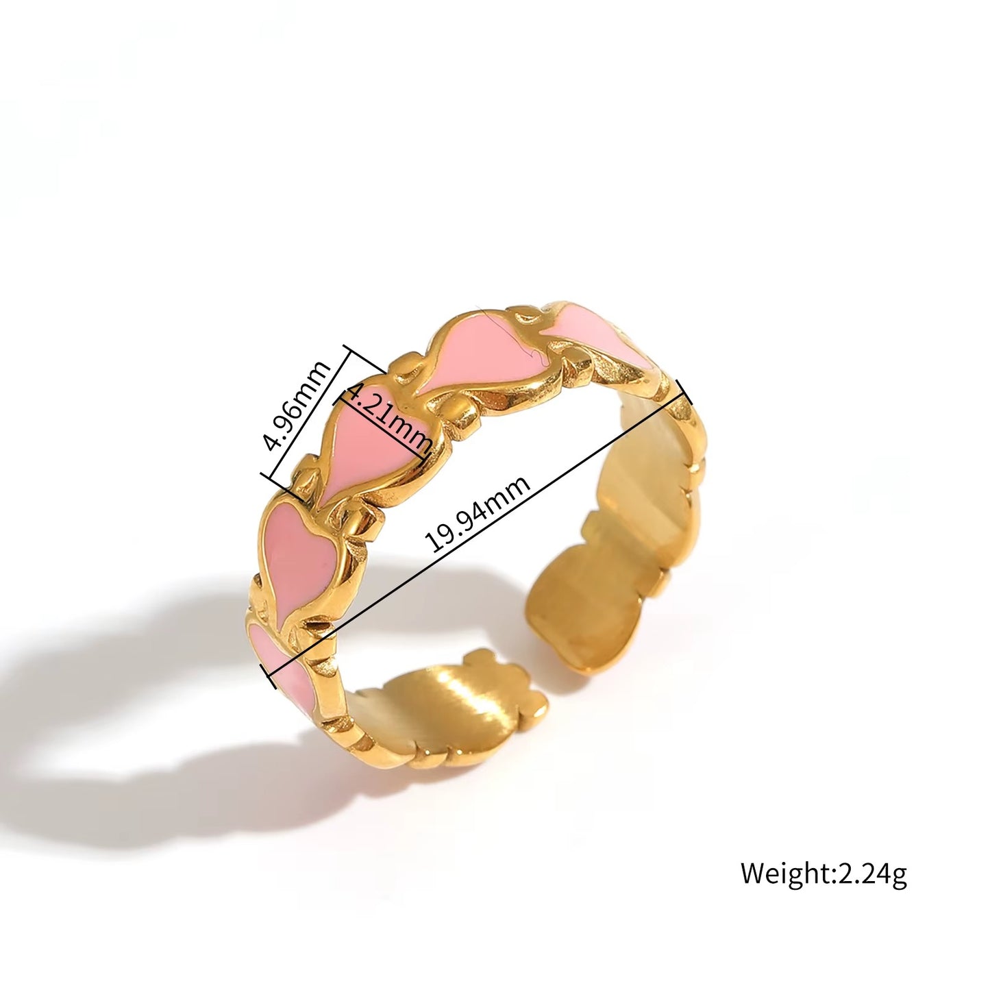 Luxury Polished Stainless Steel Finger Ring