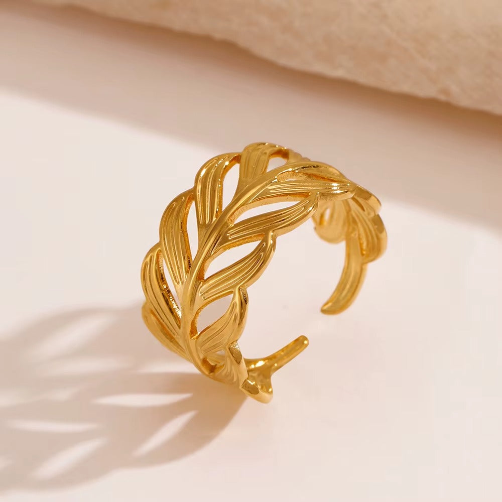 18K Gold Plated Luxe Braid Ring