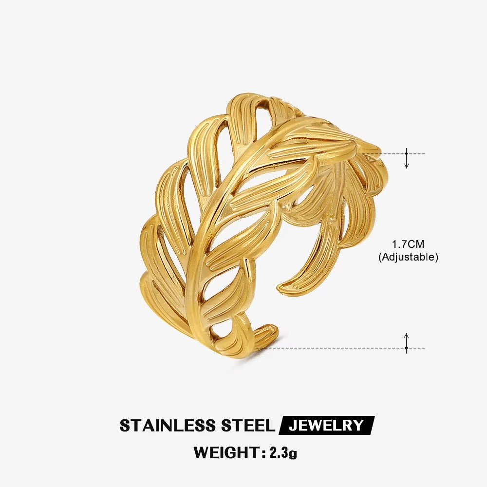 18K Gold Plated Luxe Braid Ring