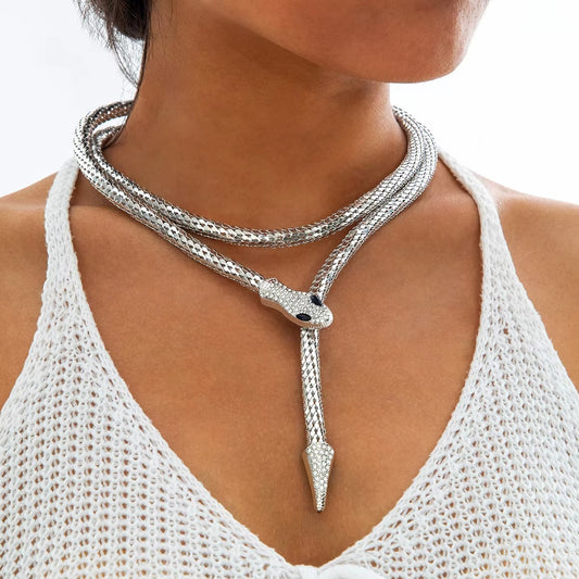 Snake Silver Necklace
