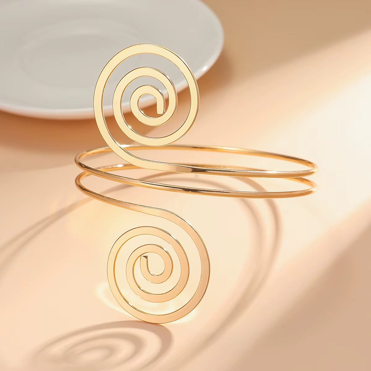 Celestial Swirl Gold Arm Cuff