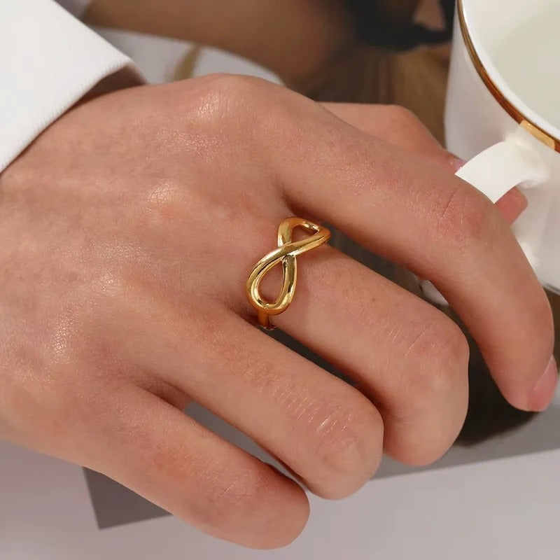 Infinite Symbol Open Finger Ring