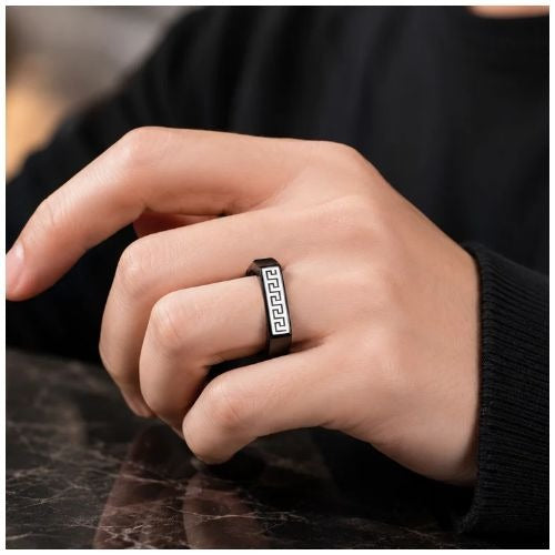 Men - Eclipse Pattern Ring