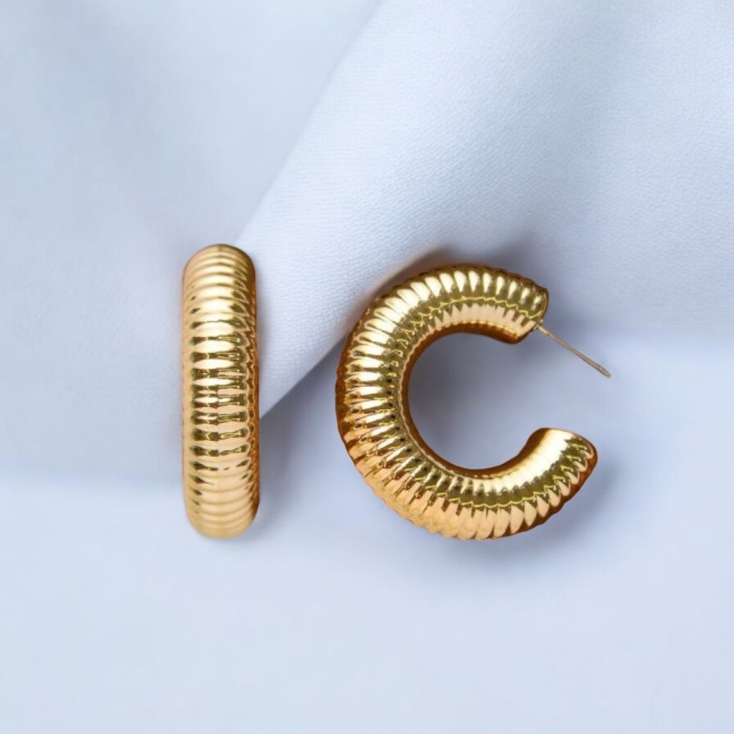 Lustre Hoops Golden Earring