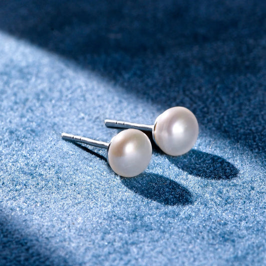 White Pearl Studs Earring