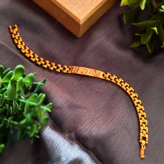 Modern Gold Plated Ram Ji Bracelet