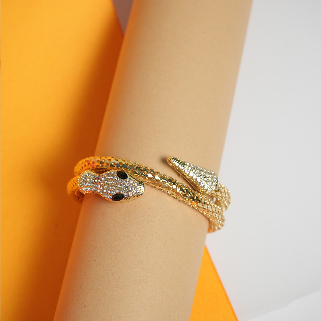 Snake 18K Gold Plated Bracelet