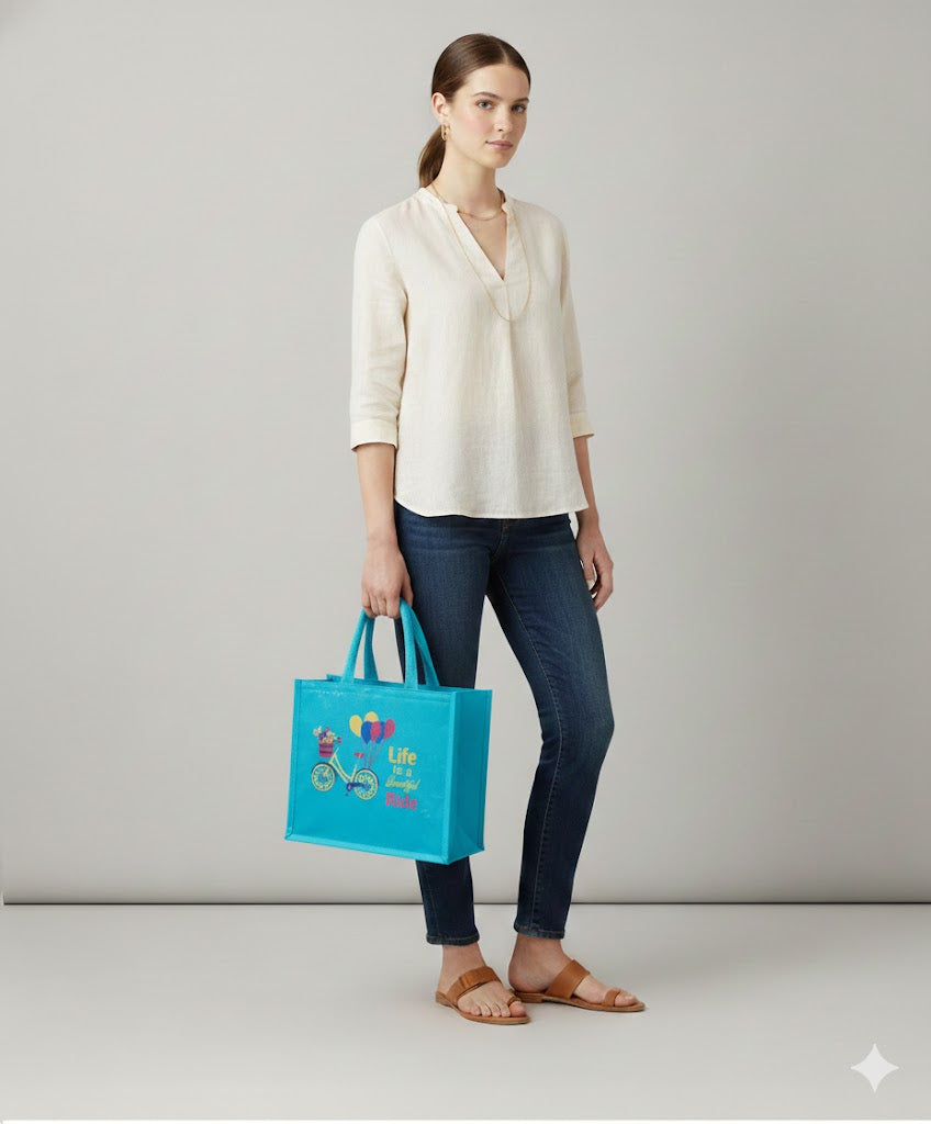 Vibrant Floral Tote Bag