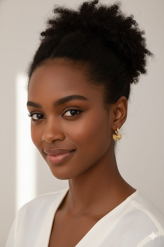 18K Gold Plated Bold Hoops Anti Tarnish Earring