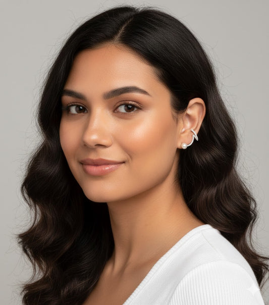 Whispering Winds Silver Earring