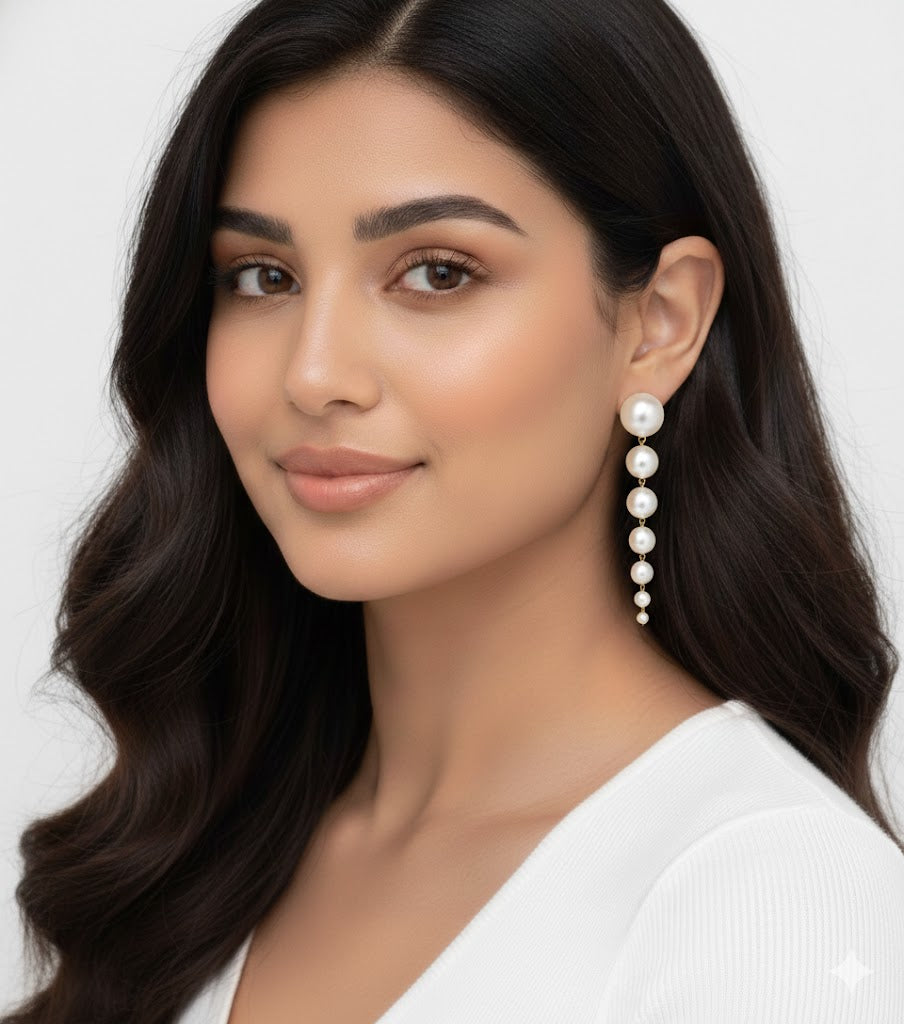 Vogue Vanity White Pearl Earring