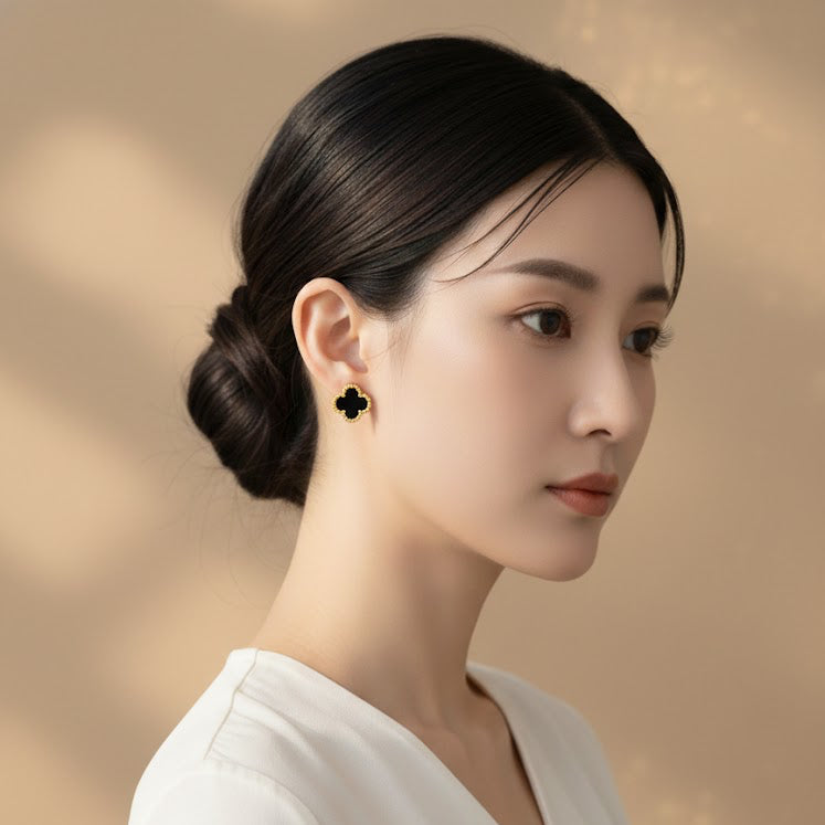 Rs 99  Black Clover Anti Tarnish Earring