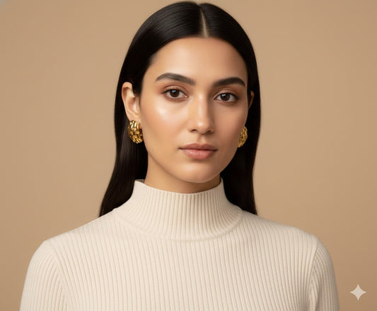 18K Gold Plated Fashionable Vintage Earring