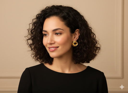 Spiral Statement Earrings