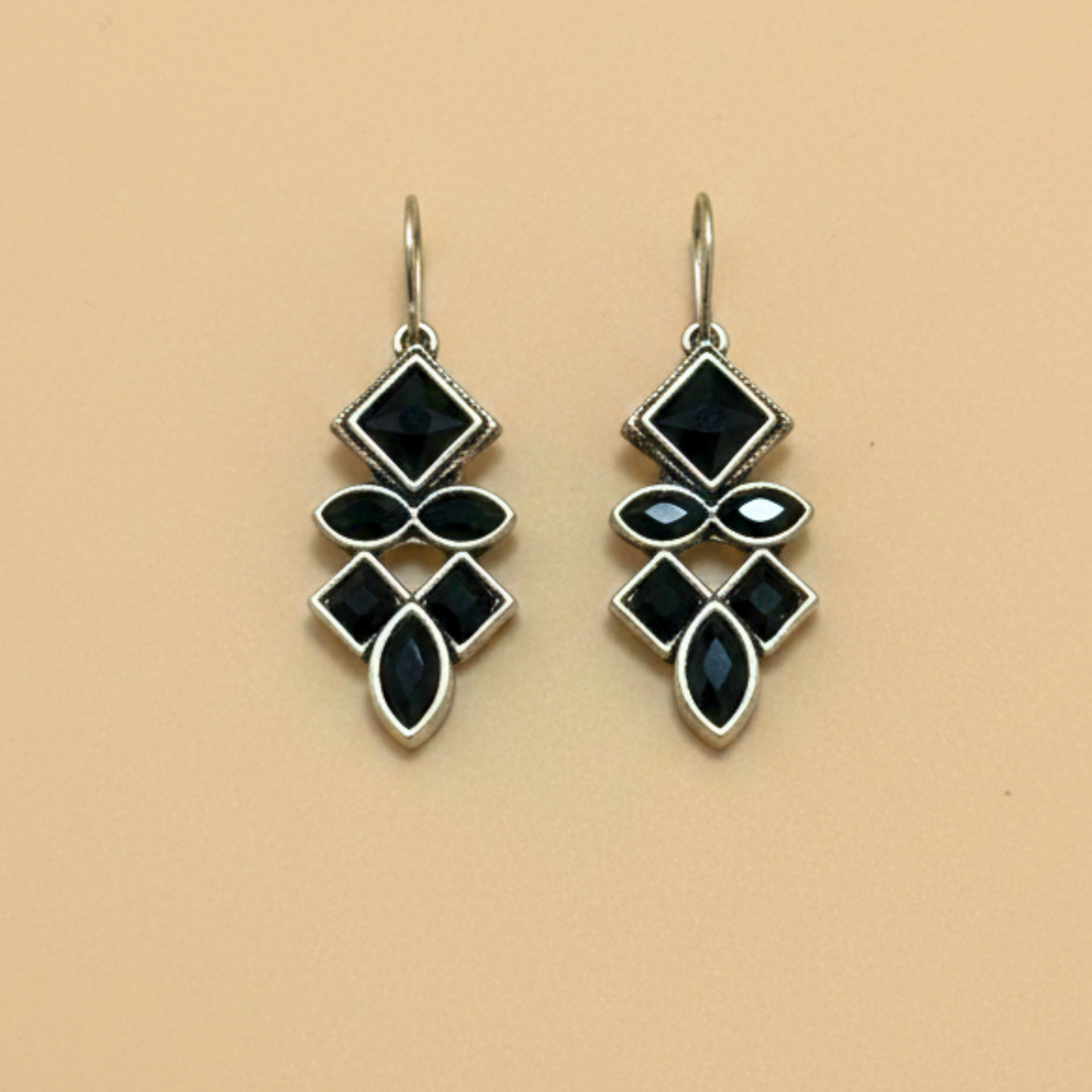 Set of 12  Oxidized Earrings with Black Jewellery Box