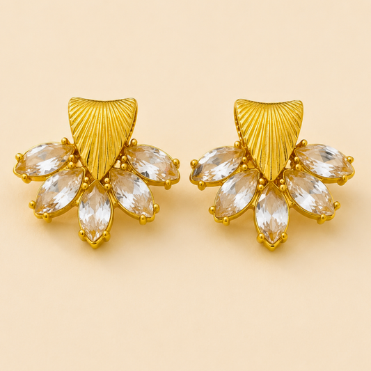 Fleur Royale Stud Earrings