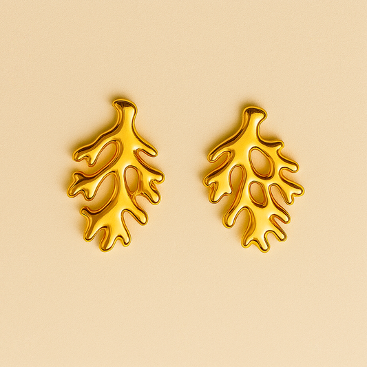 18k Gold Plated Divine Arc Earring