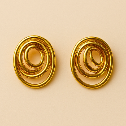 18k Gold Plated Rayé Earrings Earring